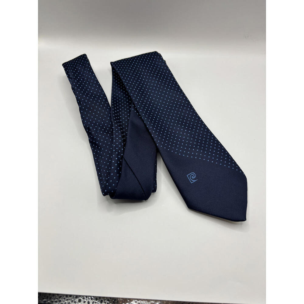Pierre Cardin Navy Blue Polka Dot Tie
